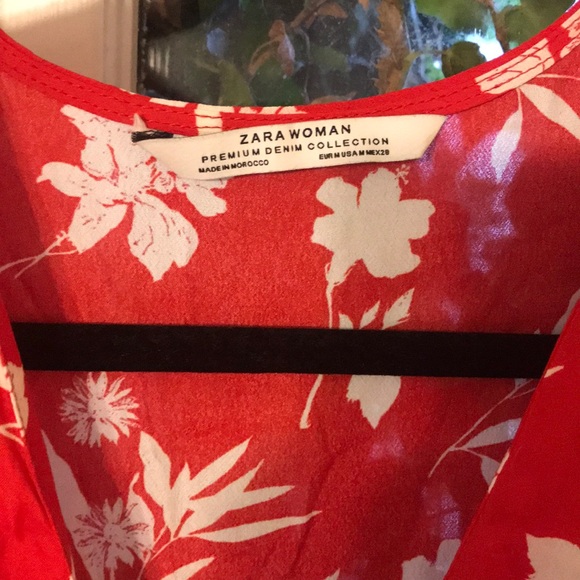 Zara Red Floral Dress - Picture 4 of 8